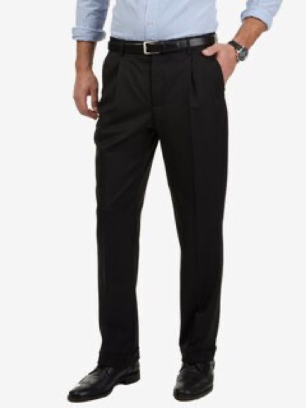 Nautica • NWT $125 Classic Men's Black Dress Pants - Tailored Pleat Front
